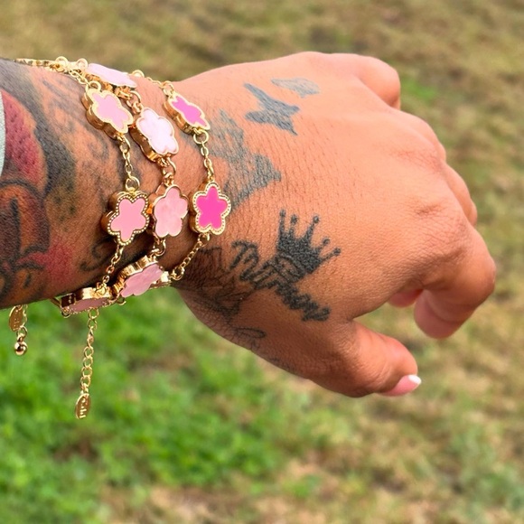 Inspired Pink Bracelet Set - Picture 1 of 4